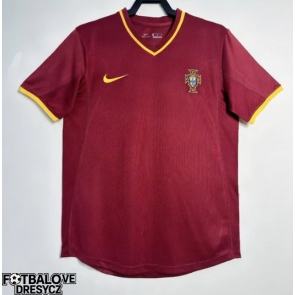 Portugalsko 2000 Retro Domácí Dres Krátký Rukáv